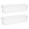 Clear Plastic Freezer Organizers, Breastmilk Storage Containers (14.5 x 4 x 3.75 In, 2 Pack)
